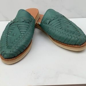 Women’s Mexican Huarache Mule slip on leather sandals